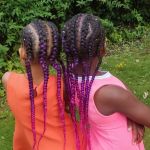 Children Thick Feed in Cornrows and Braids Newtown - nashehair with braiding and cornrows combination