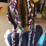 Feed in cornrows with ombre hair Ombre cornrows to braids style